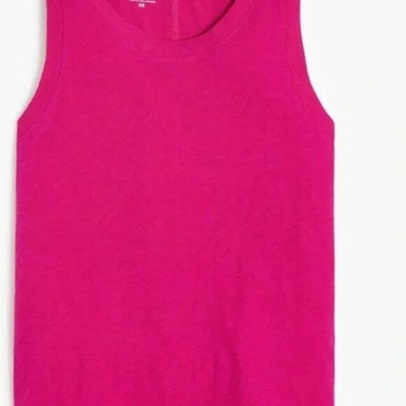 J. Crew Factory BY943 Fuchsia Girlfriend Tank top NWOT size small - Picture 4 of 8